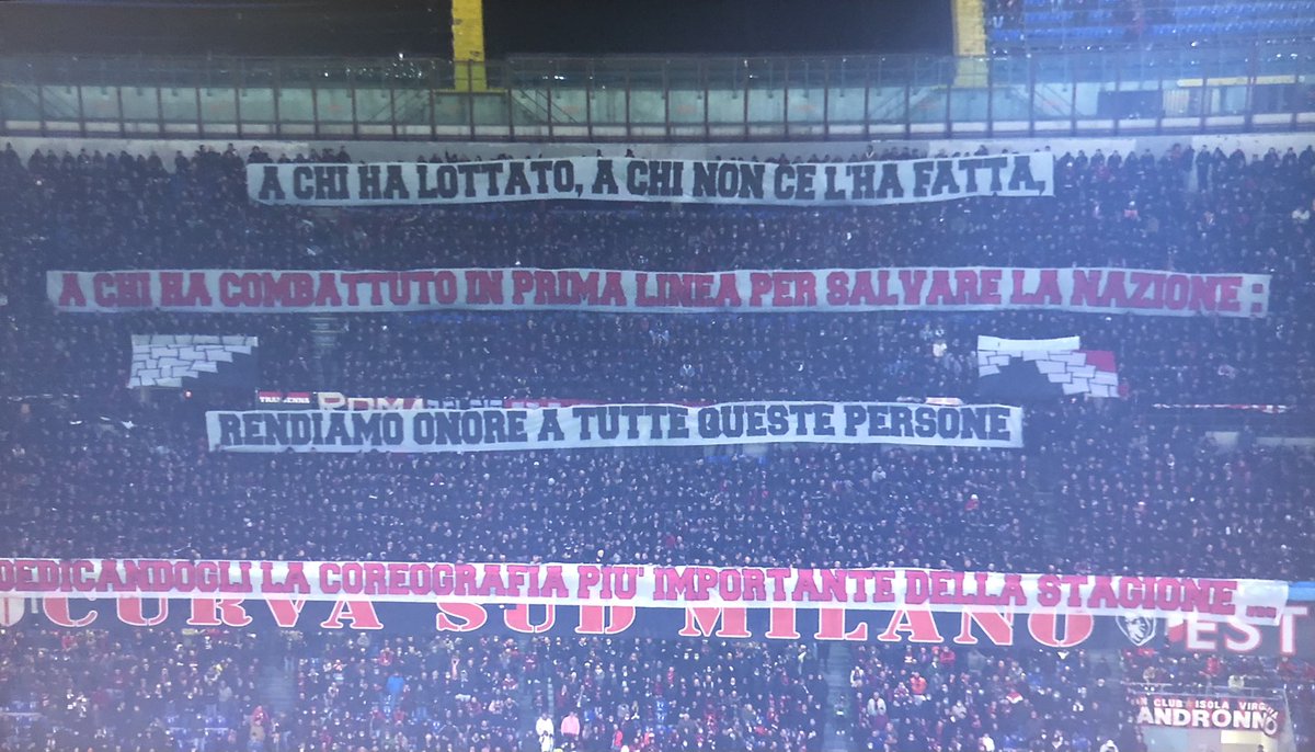 patrickendrick's tweet photo. “For those who battled, for those that didn’t make it. For those who fought on the front line to save the country. We pay tribute to all those people by dedicating the most important choreography of the season to them”
Fans back at the derby and the pandemic is has left its mark https://t.co/lBbpejeN7E