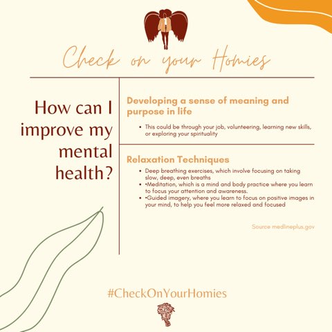 CustomTay's tweet photo. Taking care of your mental health is much more important than we like to discuss. Try some of these techniques to maintain a positive head space in your life. Remember to put yourself in environments that breed positivity, be grateful for what you do have, and just breathe 🧘🏽‍♀️ https://t.co/wG0dmGqCLl
