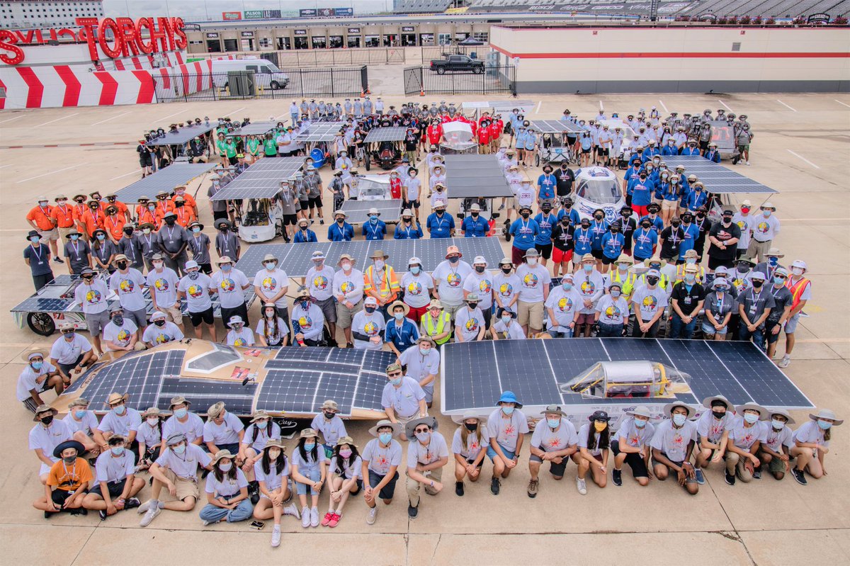 24 high school solar cars took part in the 2021 race at the Texas Motor Speedway.  How many courageous teams will accept the 2022 Challenge from Texas to Colorado?  Hosted by Texas Instruments.  <a href="/TXInstruments/">Texas Instruments</a>
#solarcarchallenge￼
#highschoolsolar
#solarcar
#stemeducation 
#stem