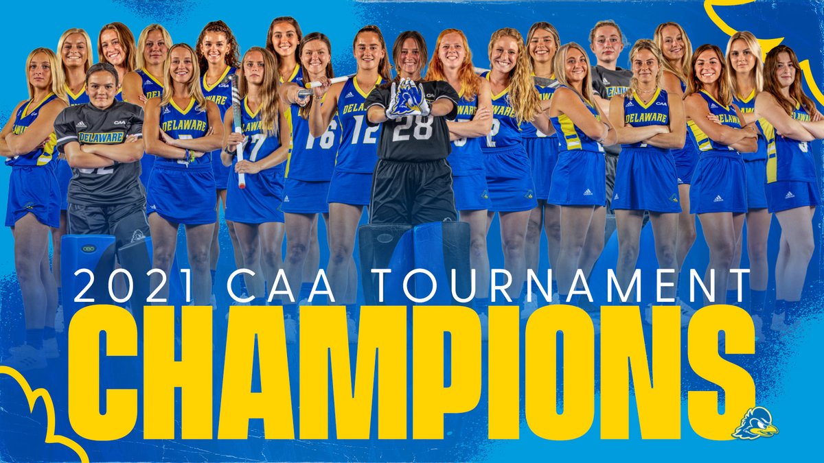 YOUR 2021 <a href="/CAASports/">Coastal Athletic Association</a> CHAMPIONS!!!

FINAL | No. 22 Delaware 3, No. 24 JMU 1

#BlueHens 🏑