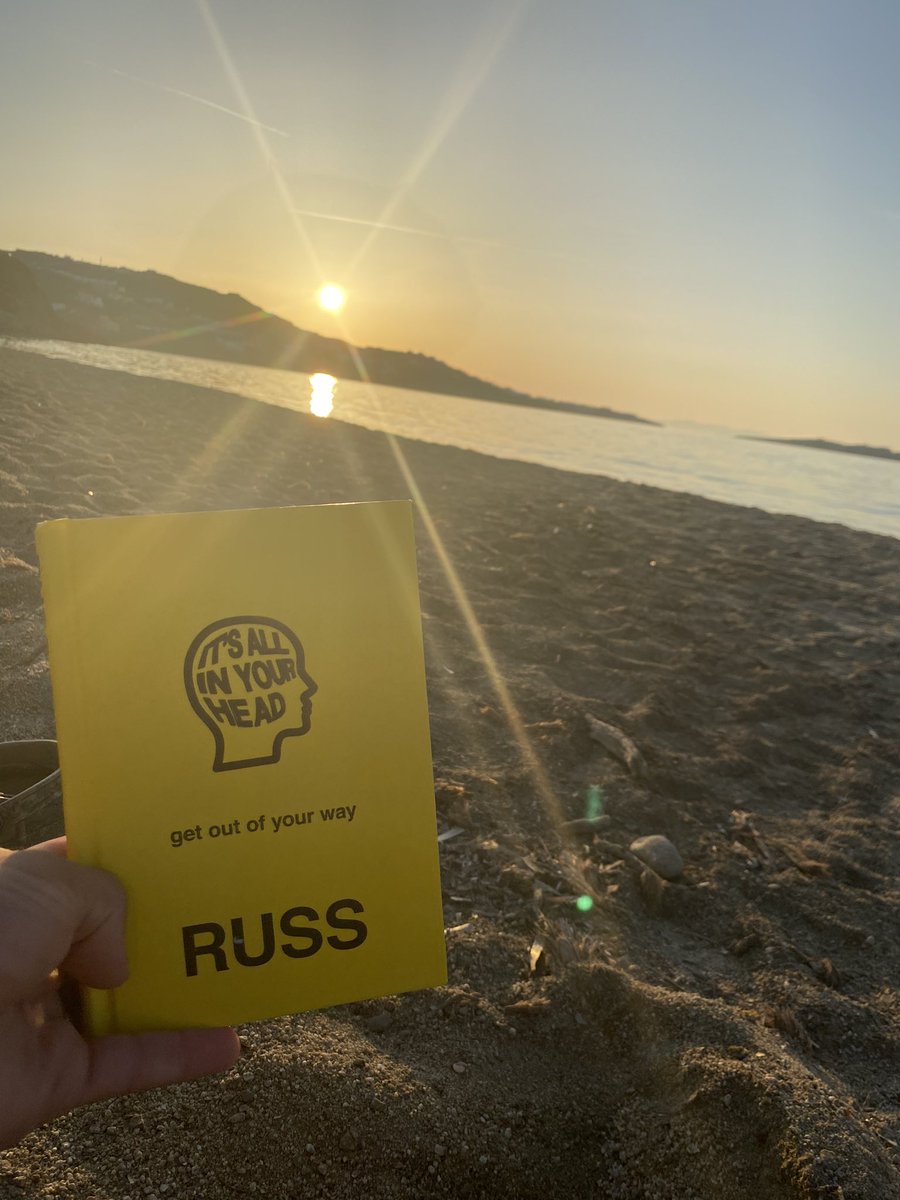 samwateland's tweet photo. @russdiemon Loved the book, it really helped me get into the head space I want to be at. I was able to read it on my honeymoon in Mykonos 🙏🏻 https://t.co/IioDq4Herm