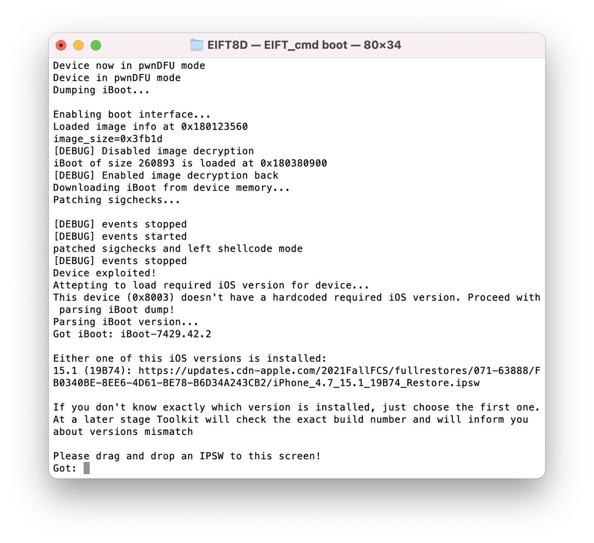 ElcomSoft's tweet photo. iOS 15 + #checkm8 + Elcomsoft iOS Forensic Toolkit = full file system acquisition ❤️ (eta son) #dfir #apple #ios15 https://t.co/wLP7VG1IUY
