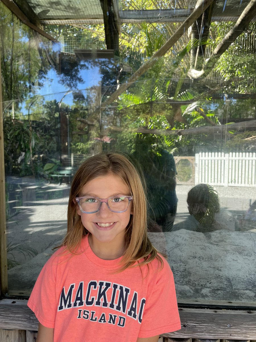 LedbetterAlyssa's tweet photo. A visit from Dr. Dollar @TommieBarfield inspired this mom to that her kiddos to the @NaplesZoo this weekend! Mya got to see the Fosa in person… she is ready for #ZooCon tomorrow! @collierschools https://t.co/wooemiLC9R