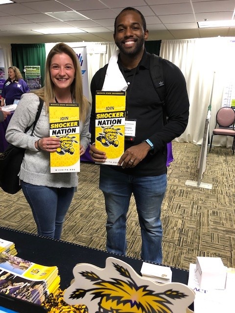 GoShocksMO's tweet image. See me at Missouri School Counseling Assoc. conference booth #15 today and tomorrow! Great seeing MO counselors--and a bonus seeing KS counselors here as well! #wheatweet #MSCA2021 #GoShocksMO