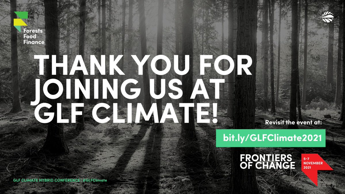 The research is there. The ideas are there. The ways to act are there. Will we make it count?

Thank you for joining #GLFClimate alongside #COP26!

Explore the solutions on forests, food and finance for a more sustainable future:
➡️ bit.ly/GLFClimate2021
#ThinkLandscape