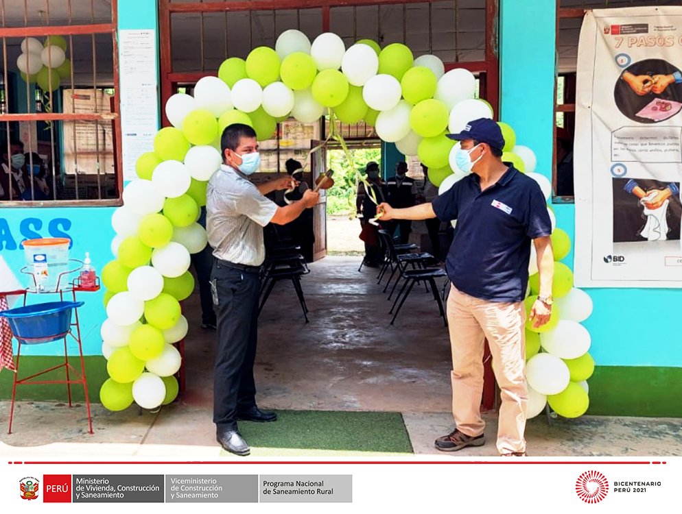 PNSR_MVCS's tweet photo. 📍#SanMartín
El Ministerio de Vivienda Construcción y Saneamiento, a través del PNSR), inaugura el proyecto de agua potable y saneamiento en el centro poblado de Machungo
Beneficiarios: más de 200
UBS: 65 Uni.
#PIASAR #PNSRenAcción #Perú #GobiernodelPerú #AñoDelBicentenario https://t.co/RFyn1bFLJf