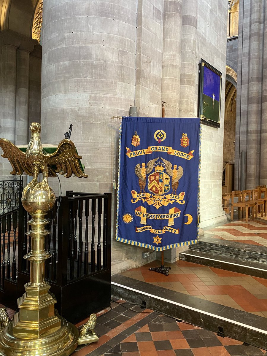 Wonderful to be back in <a href="/HFDCathedral/">Hereford Cathedral</a> for the Evensong Service. Thanks to the Dean &amp; the Chapter for their wonderful welcome and to our guest preacher <a href="/RevdLane/">Fr Malcolm C G Lane JP ACIB FIF</a> for such a meaningful &amp; appropriate sermon. Also to the Deputy Lieutenant &amp; High Sheriff for their support &amp; attendance