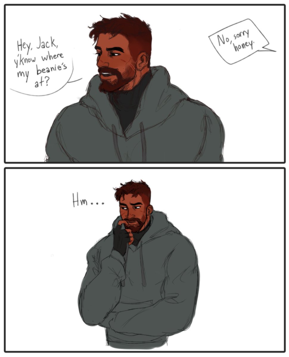 I'm excited to share with ya'll Beanie comic, a.k.a. me having lotsa feelings about Reyes & Cass <3
Someone's a little thief. (1/3)