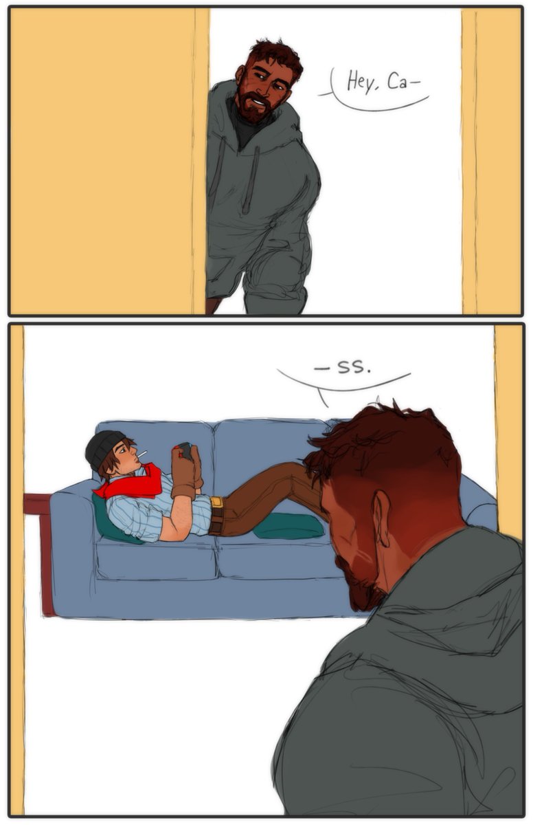 I'm excited to share with ya'll Beanie comic, a.k.a. me having lotsa feelings about Reyes & Cass <3
Someone's a little thief. (1/3)