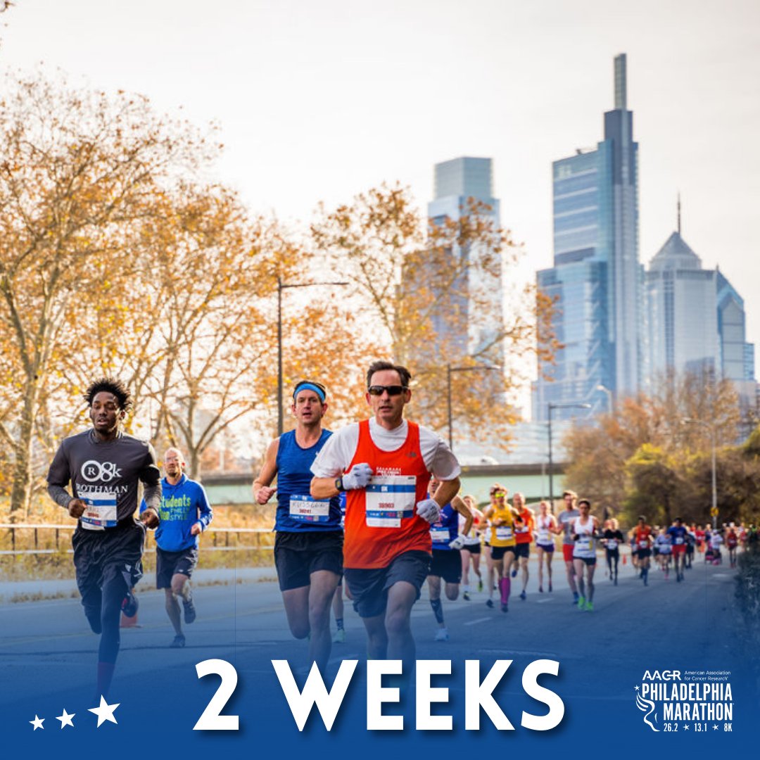 Philly_Marathon's tweet photo. In just TWO WEEKS we will be running the AACR Philadelphia Marathon🙌! Give this a double tap if you're just as excited as we are❤️

@AACRFoundation 
#PhillyMarathon https://t.co/Jo83ujM8TS