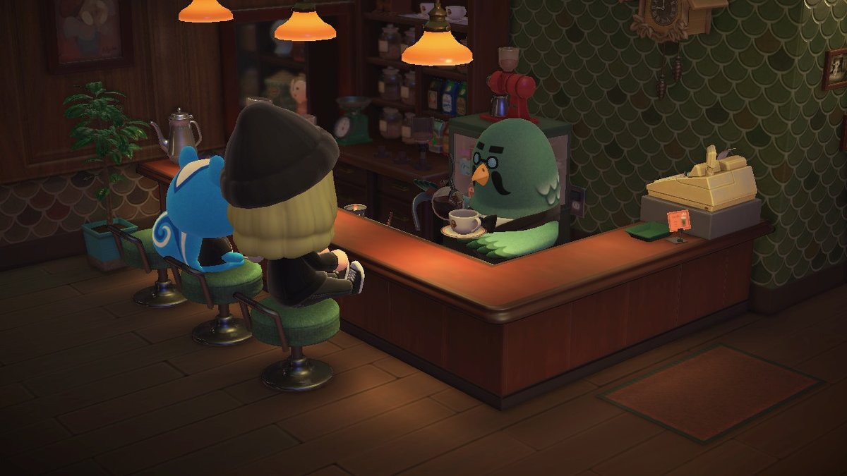 Joan_ACNH's tweet photo. Tellement heureuse de l'ouverture du café ♡
 #AnimalCrossing #ACNH https://t.co/v6S2zrqEuh