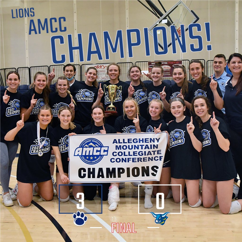 PSBAthletics's tweet image. The @BehrendVB won their sixth overall and second straight @AMCCsports championship with a 3-0 win over Alfred State!