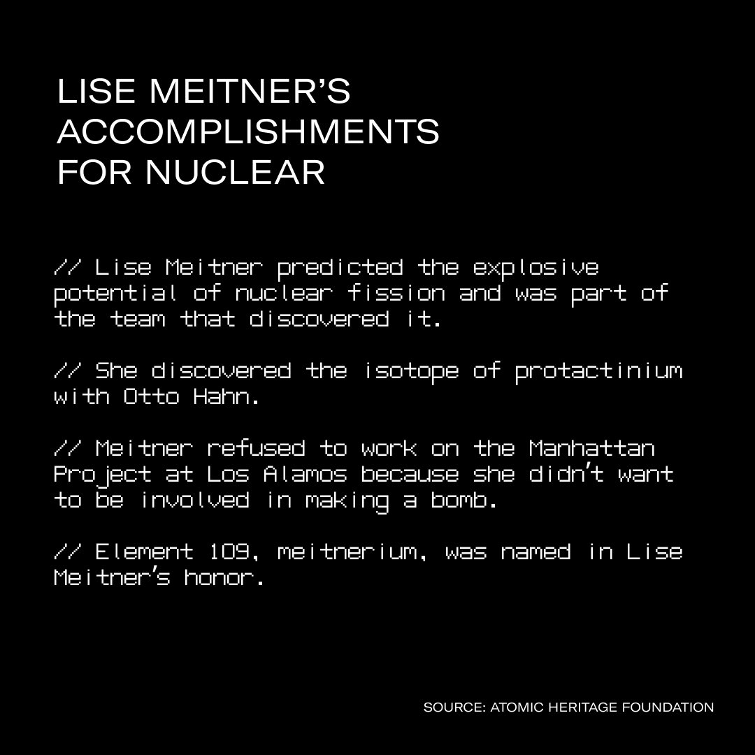 happiest of birthdays to my homegirls marie curie and lise meitner. 🥳 let's take a look at all the dope stuff they accomplished for nuclear... #mariecurie #lisemeitner #isodope