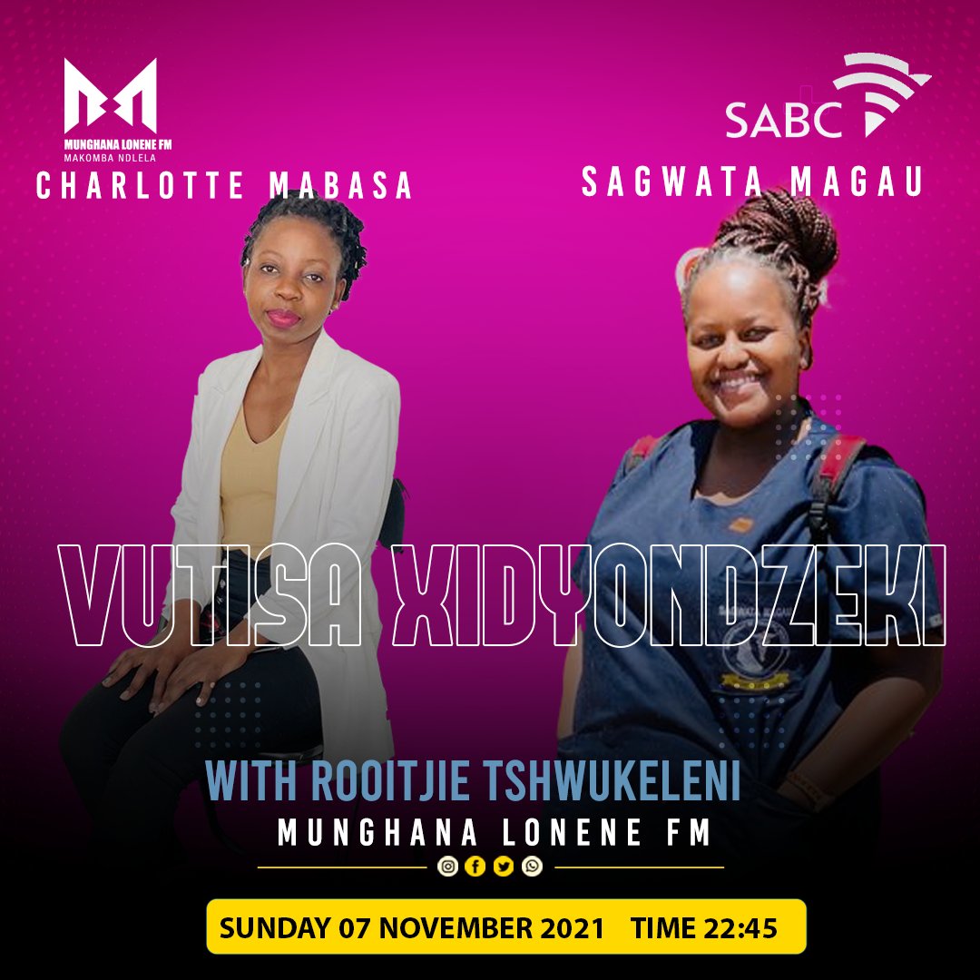 Munghana's tweet photo. [Emoyeni 22:45] #VutisaXidyondzeki na @RooitjieM  Sagwata Magawu xichudeni xa Podiatry eUJ u vutisa Charlotte Mabasa Qualified Podiatrist and Founder of Charlotte M Podiatry #MakombaNdlela https://t.co/nVOlClOR1U