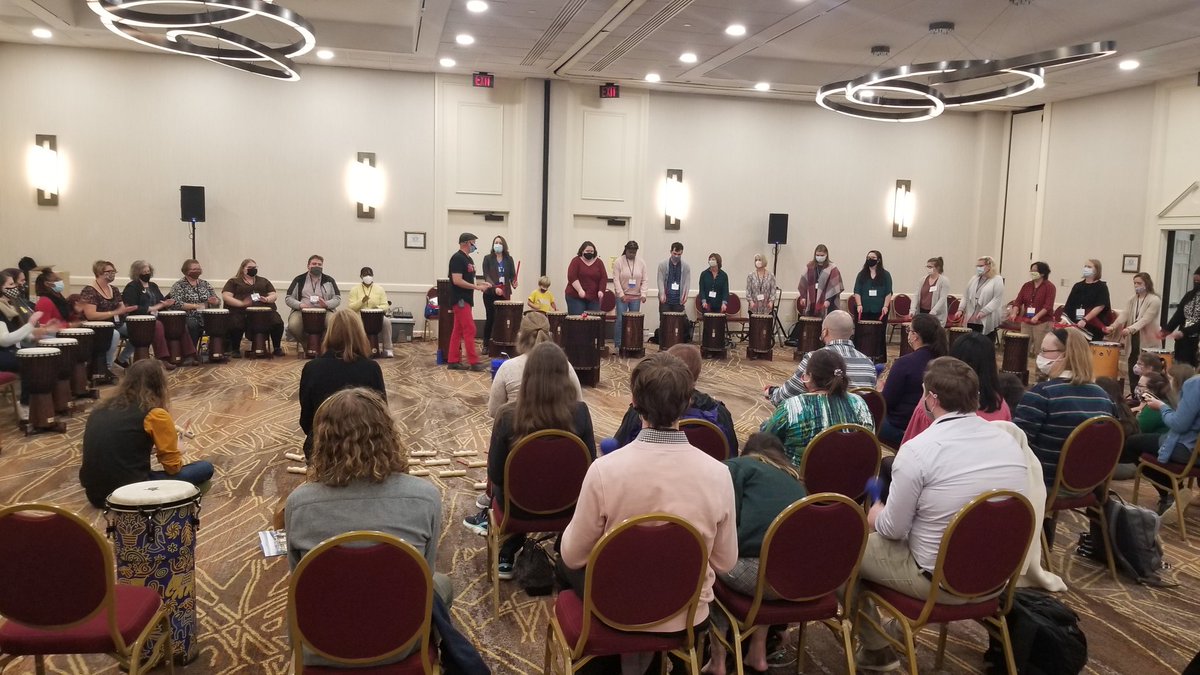 sbmchoir25's tweet photo. Making some mad beats with @dancingdrum !! Happy to have them back in person teaching us! Happening in Hearn NOW and again tomorrow! #keepondrumming #ncmea50plus1 @NCMEA https://t.co/idj3wASOBV