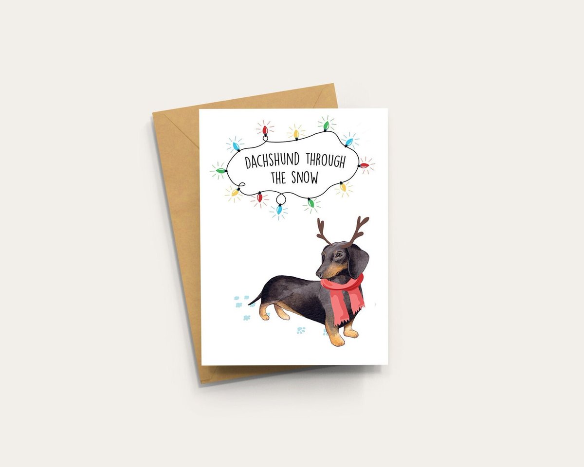 StevensJoey1's tweet photo. Can't believe it's the 7th of November already! 😬 My #Christmas cards are ready to pop through the post🎄

https://t.co/DGha1546Rl 

#HandmadeHour #etsy #beagle #Dachshund https://t.co/7pkMPlzML3