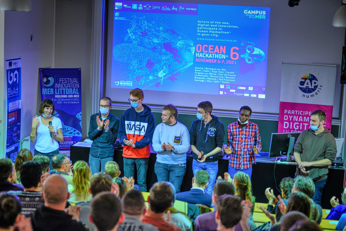 L'équipe NOSSIOP qualifiée pour la grande finale OCEAN HACKATHON à Brest !!!
Après 48h non stop de travail collectif durant l'édition locale de la <a href="/Ville_Boulogne/">Boulogne-sur-Mer</a> , les lauréats ont su briller sur la problématique des bateaux en fin de vie! #innovation #hackathon2021