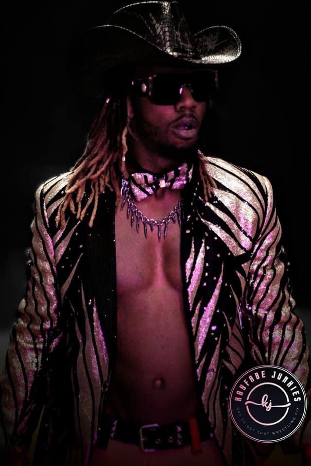 skulldugcorey's tweet photo. Gonna tell my future kids that this is what “Cream of the Crop” looks like. 🔊⚡️😎💪🏾 📸 : @kayfabejunkies @c3wrestling
#prowrestling #c3w #iwtv #machoman #blackmachismo #hexadecimal #worldfamouscb #sexy #hexxy #dominicanbeard #hyena #blackbeauty #athletes #nxt #aewdark https://t.co/dyHTl54PGp