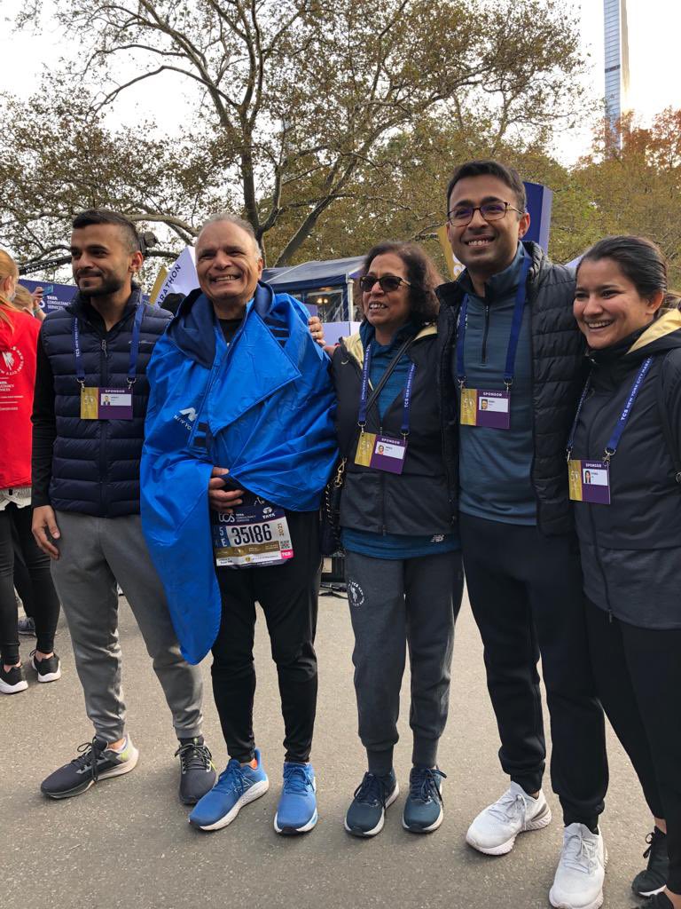 tcs_na's tweet photo. Congratulations to our Surya Kant, Chairman, North America, on completing the 2021 #TCSNYCMarathon! Way to go! #Buildingonbelief #WeBelieveNYC https://t.co/tNUN1S6zrZ
