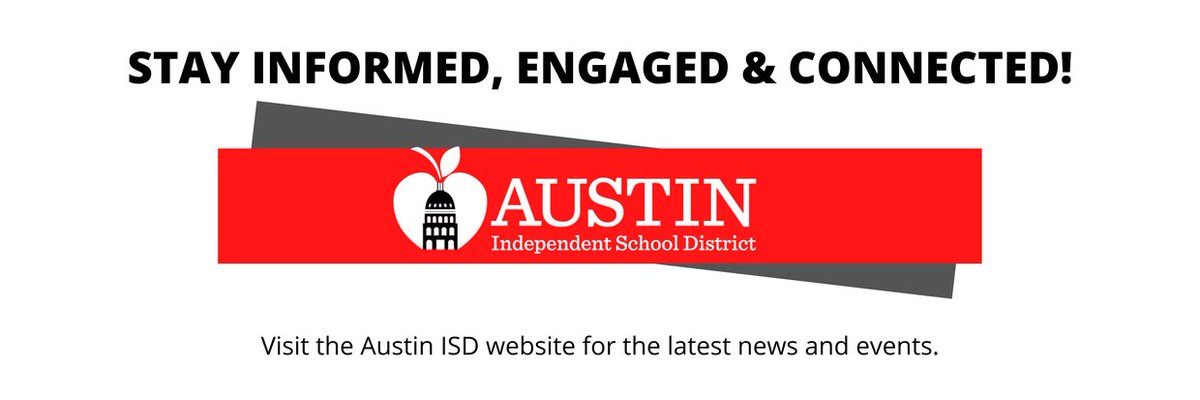 <a href="/AustinISD/">Austin ISD</a> 
Learning and Engagement Opportunities-Nov 08th-Nov 13th

COVID-19 Vaccine Clinics
Community Retreat-Equity
Special Education Workshop-How to get Ready for an ARD
Middle School Fair
Resource Fair
Visit: austinisd.org/calendar