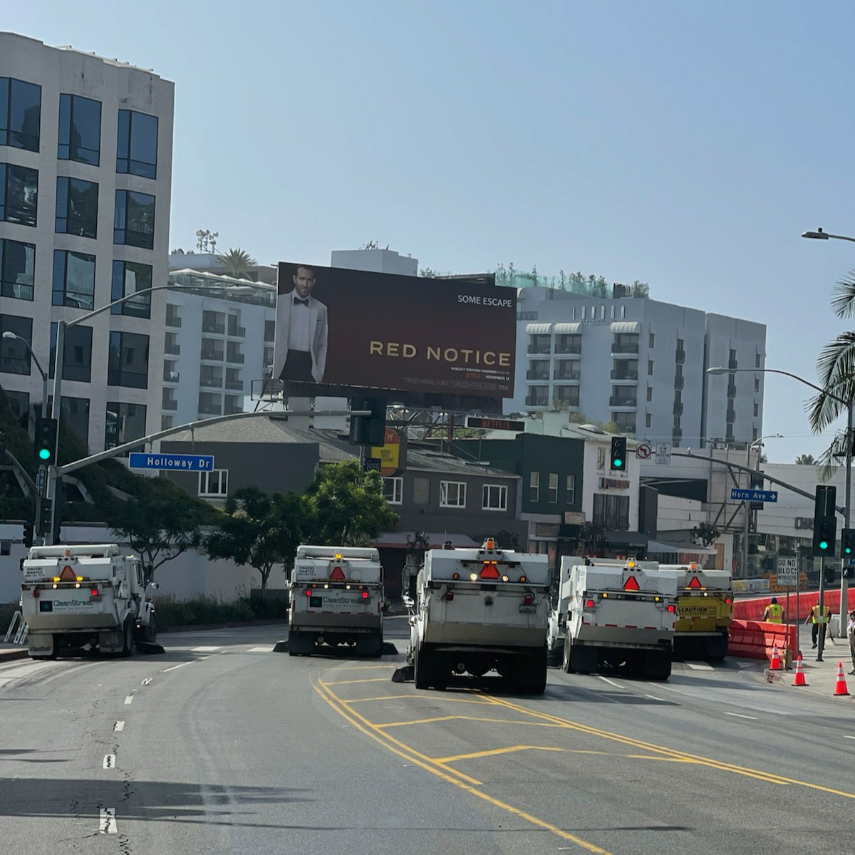 UnifiedLA's tweet photo. As the #LAMarathon passes by and streets clear, unified agencies work together to clean up and restore transit routes. In the images, you can see street sweepers passing through #WeHo to freshen up the streets for re-opening.

#LAMarathon #LAMarathon2021 #WeRunLA #GoRunLA https://t.co/bTKxubF5Va
