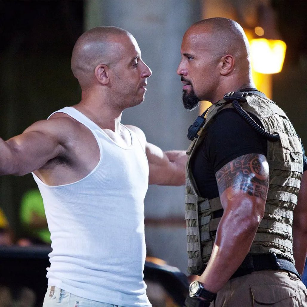 screentime's tweet photo. Vin Diesel asks his ‘little brother’ Dwayne Johnson to return for #FastAndFurious 10

“The time has come … you must show up … Hobbs can’t be played by no other. I hope that you rise to the occasion and fulfill your destiny” https://t.co/5BZ9Tvi6Po