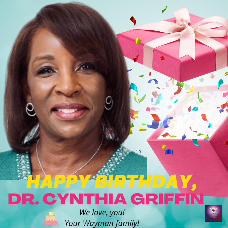 waymanmin's tweet photo. A very HAPPY BIRTHDAY to Wayman's First Lady, Dr. Cynthia Griffin! #WaymanTemple #FirstLady #HappyBirthday https://t.co/jncKks4m1i