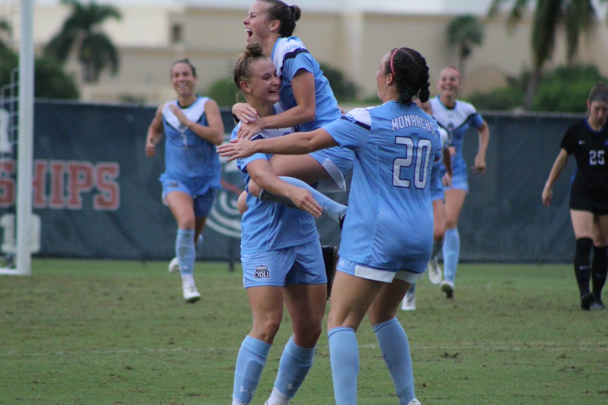 ODUSports's tweet photo. ⚽️ C-USA CHAMPS 🏆 
🎟 PUNCHED!!

Your @oduwomenssoccer team gets their 1st C-USA Championship!!

Watch the selection show for the NCAA DI Women’s Soccer Tournament tomorrow @ 4:30 PM on https://t.co/V1puhxtupm

#ODUSports | #ReignOn | #Monarchs https://t.co/ShLXA20vpQ