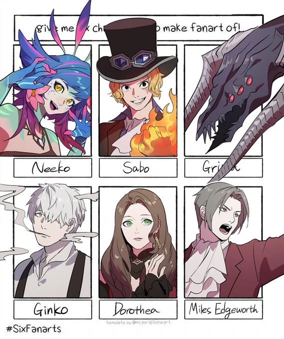 #SixFanarts done! 