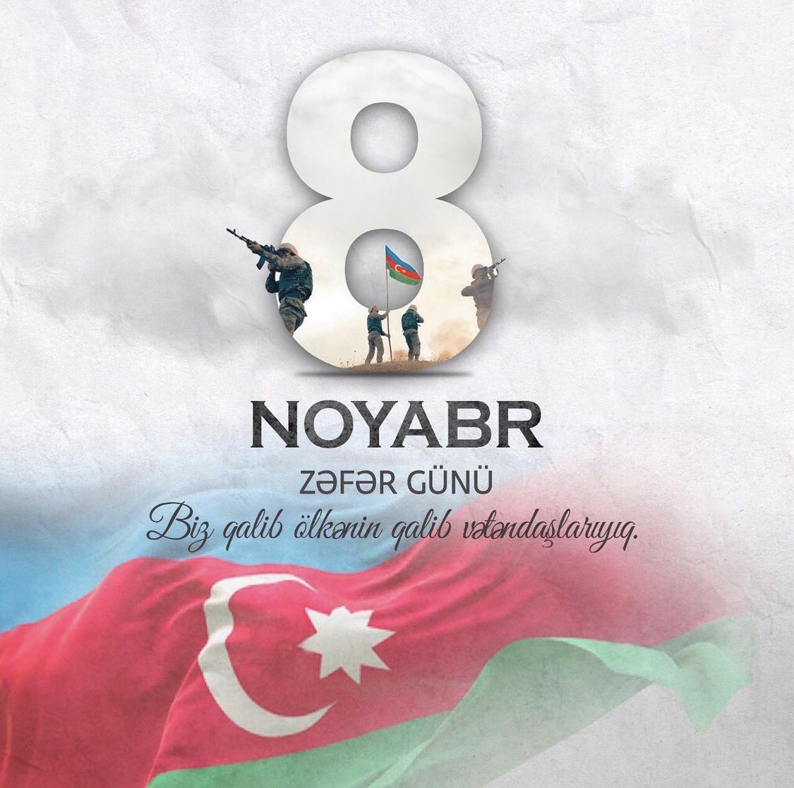 IntersertGlobal's tweet photo. Today, Victory Day is celebrated throughout Azerbaijan with great joy and pride. We pray and bow before the sacred souls and parents of our martyrs, who endowed us with this astonishing victory at the cost of their holy blood. Happy Victory Day! #8november #victoryday https://t.co/GWXsz2xH2p