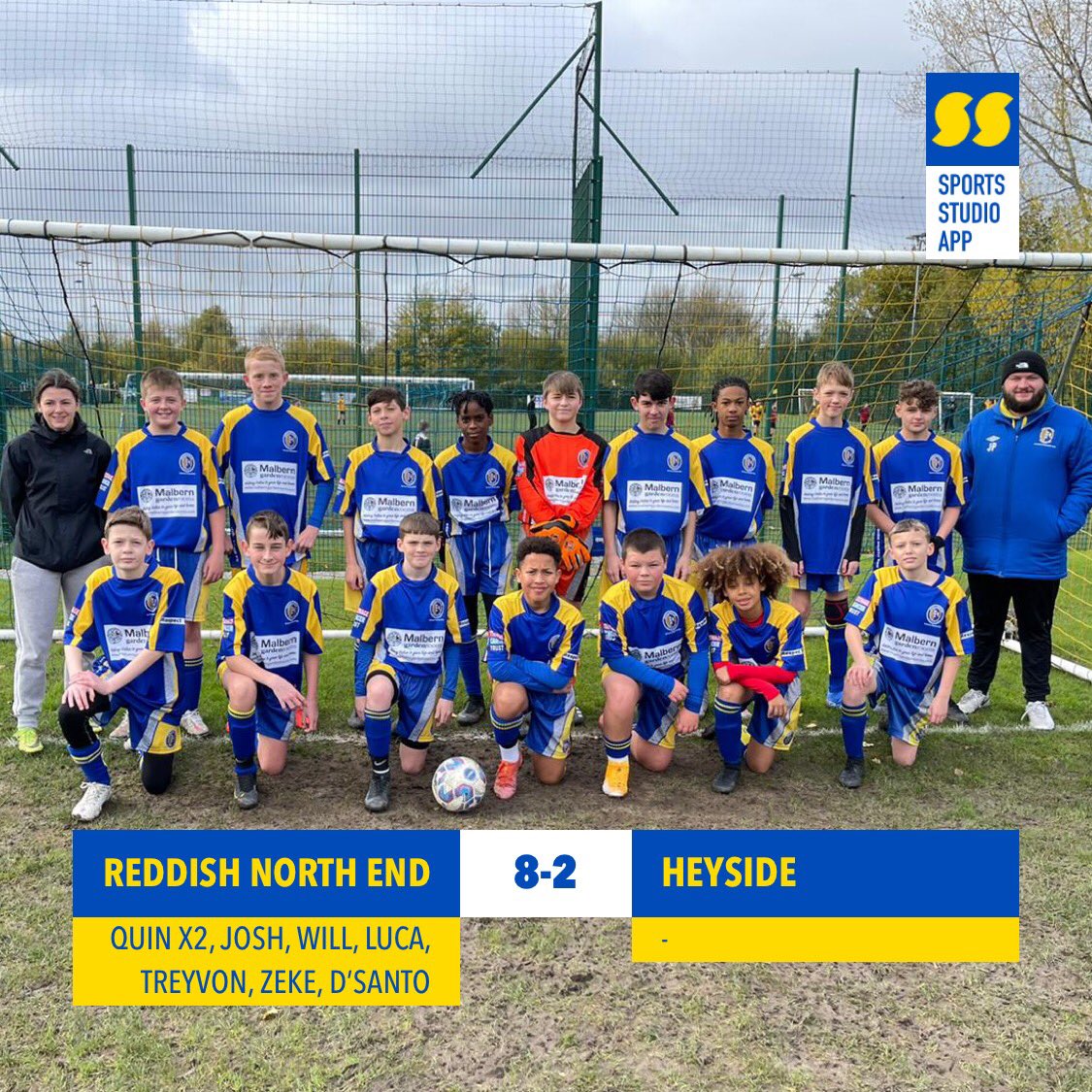 Reddish North End U13 Yellows tweet media
