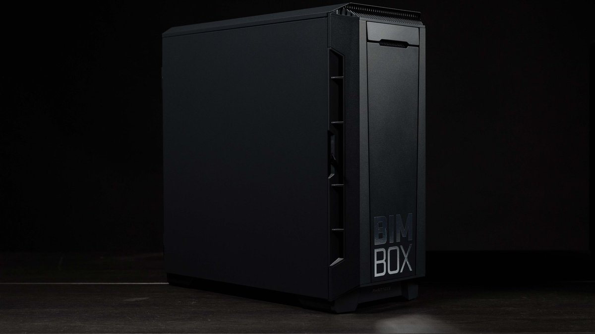 BIMBoxUSA's tweet photo. All new redesigned Stryker - 12900K, DDR5 5200 RAM, PCIe 5.0, and 30 Series Nvidia GPU’s. In stock and available with lots of Nvidia GPUs. Also 24/7 customer support. Best in BIM. https://t.co/CrbuYhIkYk