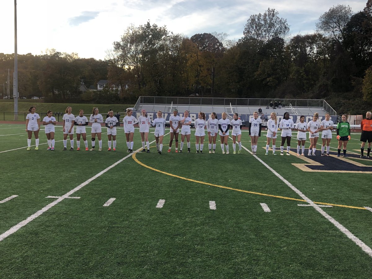 And our final Section 9 SCA Senior match of the day - the Large school (A &amp; AA) GIRLS! 
East (dark) vs West (white)