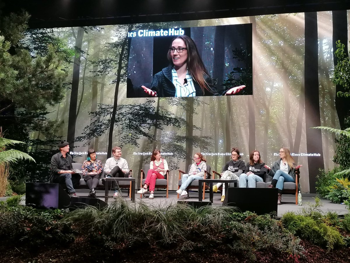 MsLizStrange's tweet photo. Thank you @nytimes #climatehub for such a warm welcome. Loved meeting the other filmmakers and discussing the #90secondclimatefilms with the audience.
@FilmAccess_Scot @media_education @impact_arts @PlantationP @ActiveInquiry @screenscots #nytclimatehub #COP26Glasgow #AreYouIn https://t.co/z36suJamp0