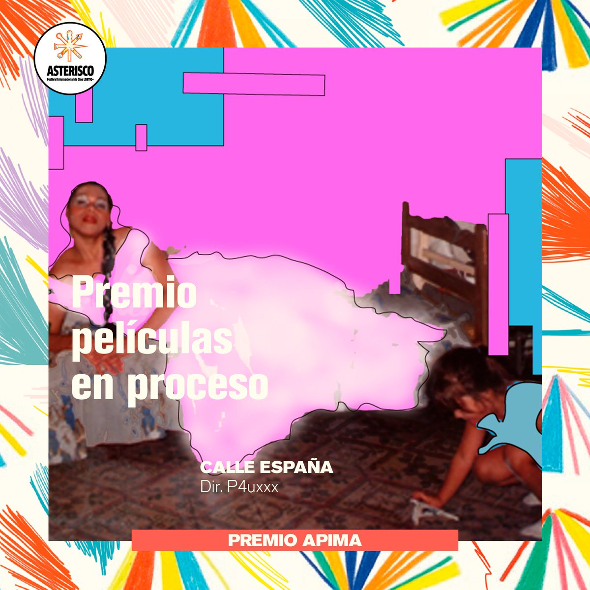 AsteriscoFest's tweet photo. Premiaciones #FestivalAsterisco 📽️ Películas en proceso
🔥 PREMIO APIMA / Tutoría
- Calle España ⁕ Dir. P4uxxx
- La yegua de troya ⁕ Dir. Abril Fernández Ferrez,
🏆 Gracias #LaHayeMedia · #Pomeranec · #APIMA
💥 Juradx ➞ Albertina Carri · Pablo Ingercher · Clarisa Navas https://t.co/WXj0d1gWxH