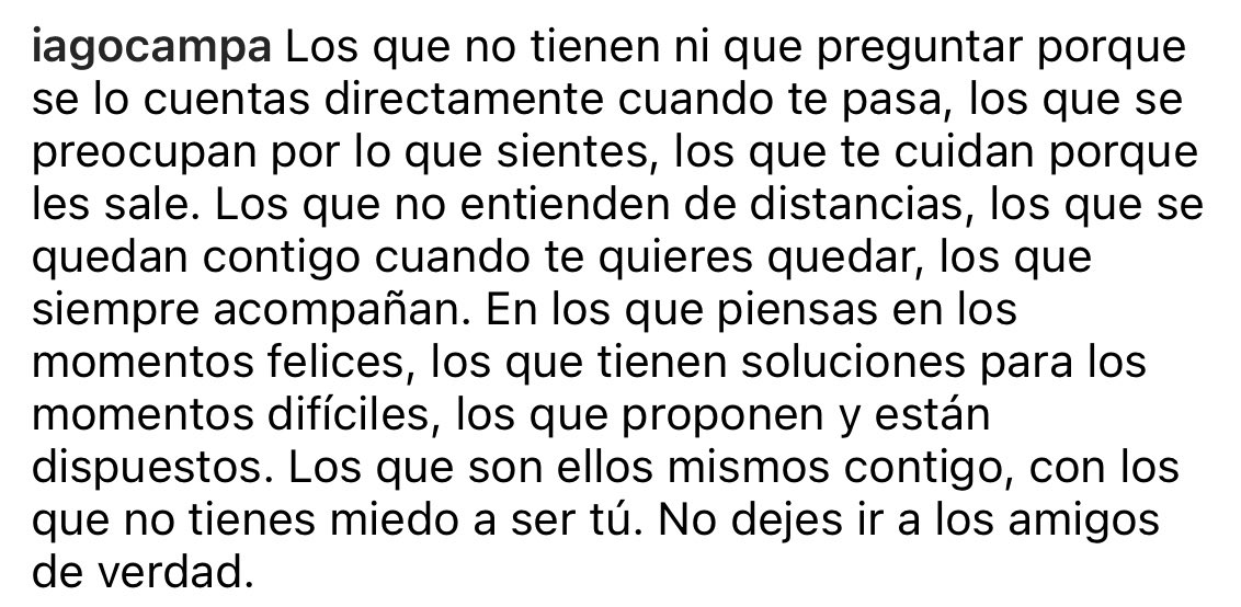 Los amigos de verdad.