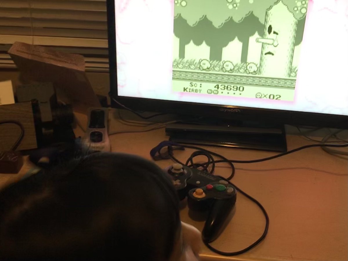zenmart's tweet photo. My daughter is playing Kirby’s Dream Land (Gameboy) on the Wii. She loves the game! #KirbysDreamCollection That’s probably one of the best compilation of games from any franchise. #RetroGaming #GamingFamily 🎮🕹👾 https://t.co/yEaip8AkjB
