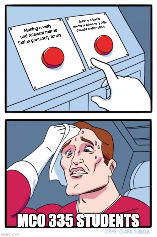 IsabellePolnas1's tweet photo. #MCO335 we can all tell which button I pressed... check out my #comedygenius https://t.co/CWRtzraAUF