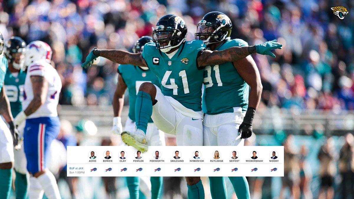 Any given Sunday.

#BUFvsJAX | #DUUUVAL