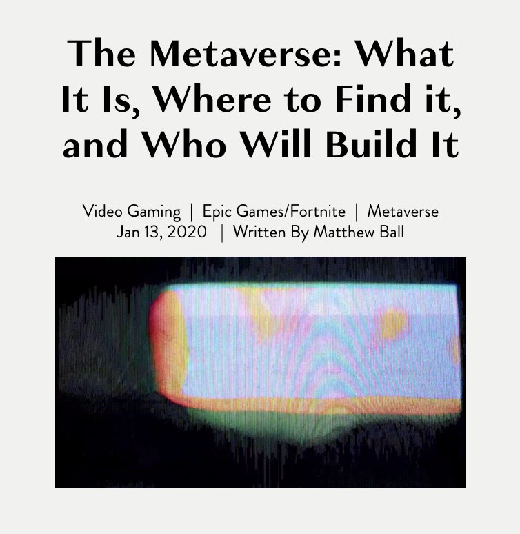 Today, FWB is partnering with <a href="/ballmatthew/">Matthew Ball</a> to take back the Metaverse. 

Now announcing the launch of his genesis NFT—Matthew Ball’s Original Metaverse Essay.

The winner(s) will play a role in establishing an open &amp; participatory Metaverse DAO for all.