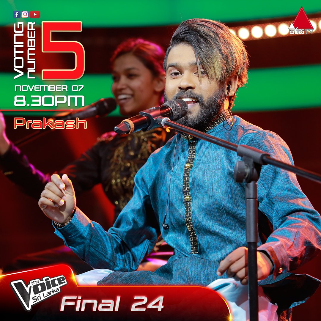 sri_voice's tweet photo. Prakash K. | Dama Dam Mast Kalandar | Final 24 | The Voice Sri Lanka
https://t.co/qIx4NQ7zz7
#Final24 #LiveShows #TheVoiceSL #SirasaTV #TheVoiceSriLanka https://t.co/sa1b999hJ9