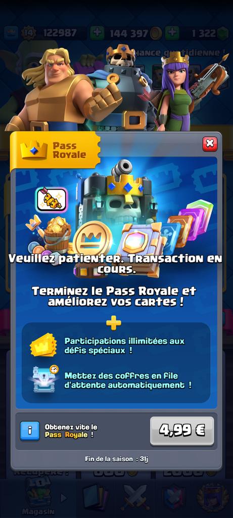 DemuleBarbara's tweet photo. @ClashRoyaleFR @Big_benks @RoyaleMSTRS Merci de résoudre ce problème, ça commence à être gonflant https://t.co/UPwthxyqfn