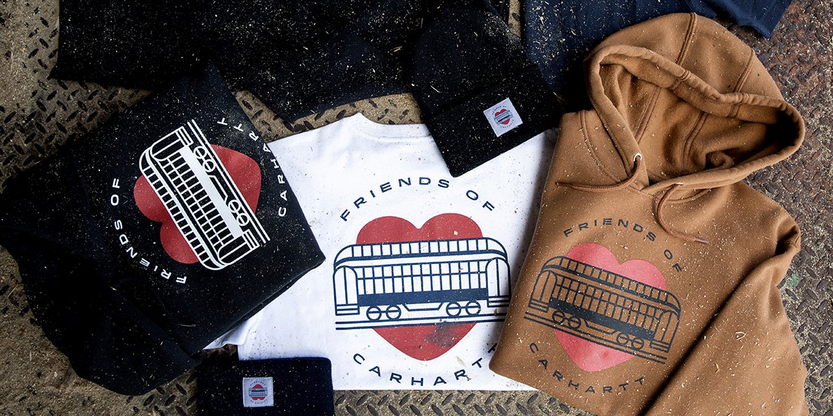 Carhartt's tweet photo. Our #limitededition #FriendsofCarhartt collection was built for, and inspired by, hardworking people like you–and now, these brand new colors that can’t wait to get to work: https://t.co/03CSHqLj2l https://t.co/bRSQhxnxV8