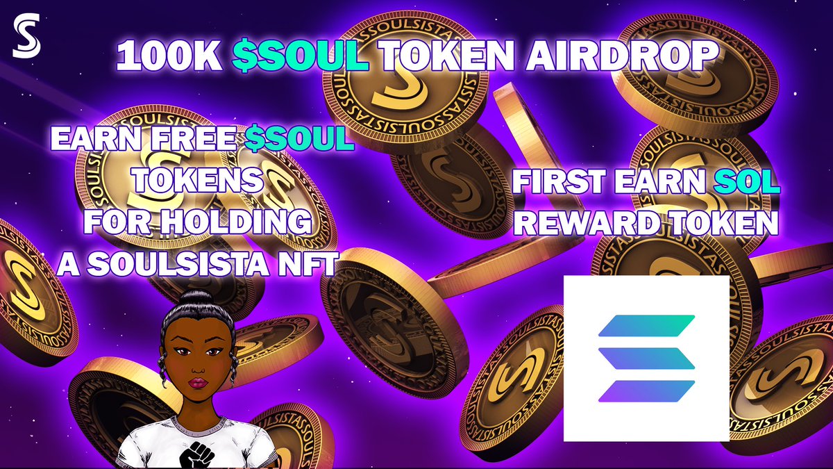 $SOUL TOKEN AIRDROP COMING: 

1️⃣ Follow <a href="/SoulSistasNFT/">SoulSistas | Mint Live 0.44 SOL!</a> &amp; RT
2️⃣Join : discord.gg/KcHvEB7SxF | enter address in # token-airdrop
3️⃣ Tag 3 friends under this post

SUBMIT THE FORM BELOW 👇

docs.google.com/forms/d/1VAvQ1…

You have 48 hours.