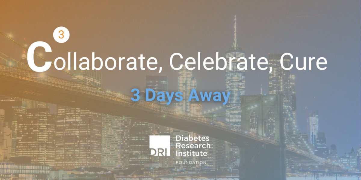 Diabetes_DRI's tweet photo. There are only 3 days left to purchase tickets for our C3-Collaborate, Celebrate, Cure event, where you'll be able to meet others who are passionate about #CuringDiabetes! Join us & be part of the cure https://t.co/gaVsMWHXQA https://t.co/65l1GjJi1L
