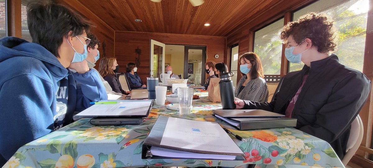 So great to get the whole Mock Trial Team - including all of our coaches - back together in one place!