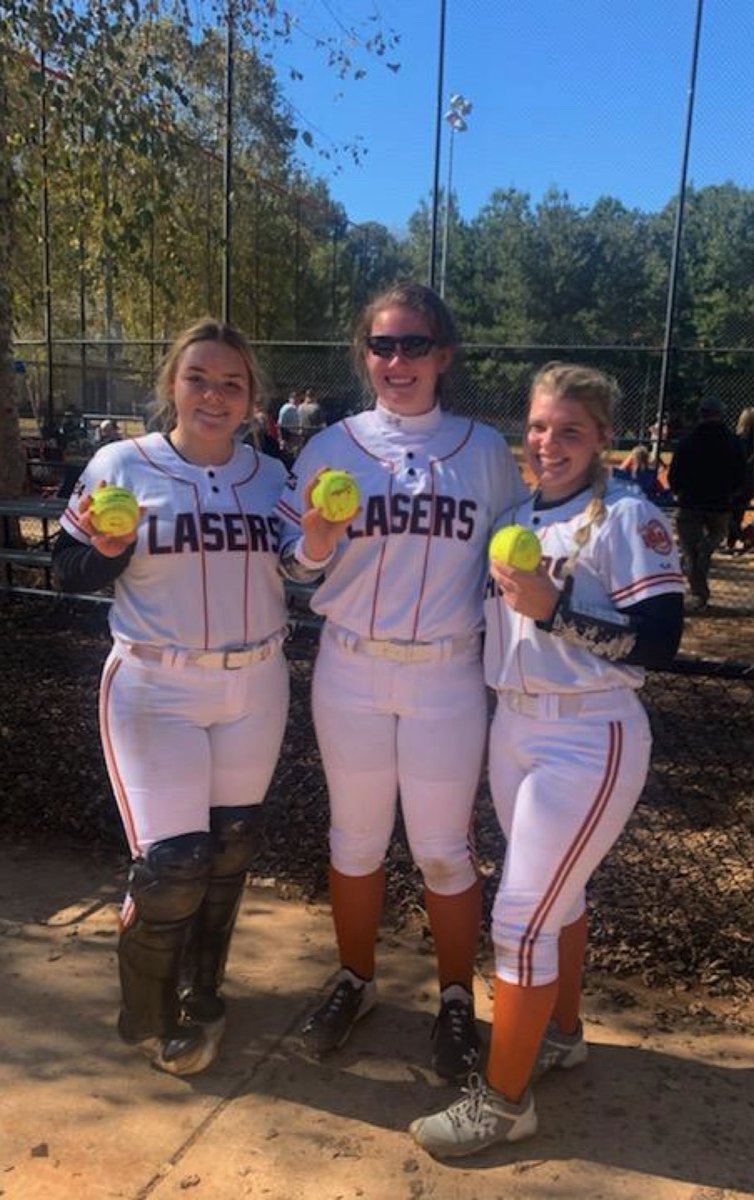 Congrats to <a href="/LaineSparks6/">Laine Sparks</a> <a href="/RaegenSmith2023/">Raegen Smith</a> &amp; <a href="/TShepherd2024/">Taylor Shepherd</a> for their 💣 today &amp; to <a href="/krob_2023/">Kayla Roberts</a> for hers on Friday <a href="/CFPAShowcases/">Champions Elite Showcases</a> ‼️👊🏽