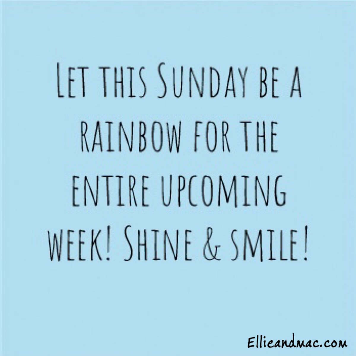 Ellieandmac's tweet photo. Let this Sunday be a rainbow for the entire upcoming week! Shine &amp; smile!

#ellieandmac #sewingstory #sewingessentials #sewinggoals #sewinghacks #weekendvibes #sewinglovers #quotes #quote #sewingquotes #sewingknits #sewin #handsewing #fabric #clothing #fashion #spring #weekend https://t.co/14AQECJtJx