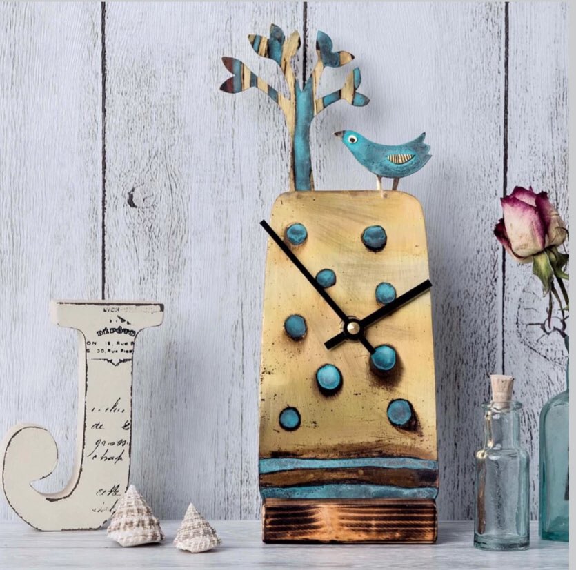 Visit Jill Stewart in her studio at our winter fair on 20th &amp; 21st November 10-4pm each day. Browse and buy Jill’s beautiful mixed metal jewellery and clocks, including new etched earring designs on a theme of stitching. Tickets are going fast! Book now at thehearth.co.uk/art-fairs