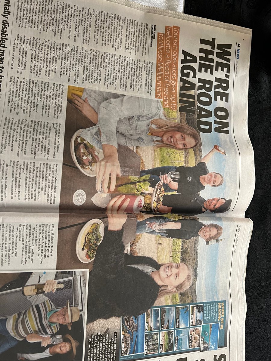 Don’t forget to book your summer holiday in the Gippsland region, lots of places to see and as per article accommodation booking quickly.